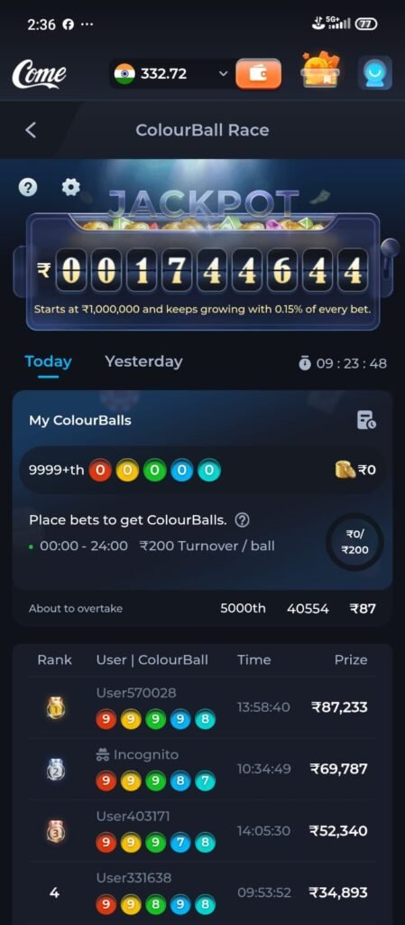 Come11 fantasy cricket app interface with team selection and live match updates